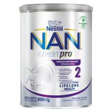 Смесь сухая молочная NAN Гипоаллергенный 2 OPTIPRO с 6 мес. БЗМЖ, 800 г (kastd) в магазинах Ашан