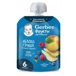 Пюре фруктовое Gerber Яблоко груша малина черника с 6 мес., 90 г (kastd)