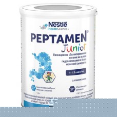 Смесь сухая Peptamen Junior на основе гидролизованных белков для детей 1-10 лет, 400 г (kastd) в магазинах Ашан