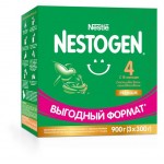 Молочко Nestogen 4 с пребиотиками и лактобактериями L.Reuteri с 18 мес. БЗМЖ, 900 г (kastd)