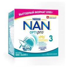 Смесь сухая молочная NAN 3 Optipro для роста иммунитета и развития мозга с 12 мес., 1050 г (kastd) в магазинах Ашан