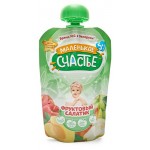 Пюре фруктовое Маленькое счастье Фруктовый салат с 5 мес., 90 г (kastd)
