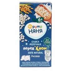 Каша молочная ФрутоНяня рисовая с 6 мес., 200 мл (kastd) в магазинах Ашан