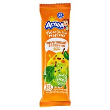 Батончик фруктовый Агуша Яблоко-Груша, 15 г (kastd) в магазинах Ашан
