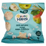 Мини-хлебцы рисовые ФрутоНяня с яблоком и пребиотиком, 30 г (kastd)
