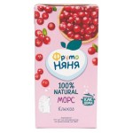 Морс ФрутоНяня из клюквы с 3 лет, 500 мл (kastd)