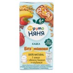 Каша безмолочная ФрутоНяня из пяти злаков с яблоком бананом и клубникой, 200 мл (kastd)