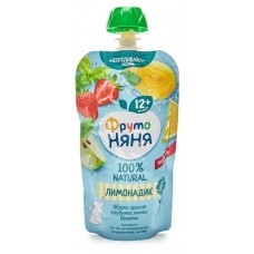 Напиток сокосодержащий ФрутоНяня из яблок, рябины черноплодной, клубники, 130 мл (kastd) в магазинах Ашан