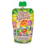Пюре Дары Кубани из яблок вишни черноплодной рябины и черной смородины с 5 мес., 90 г (kastd)