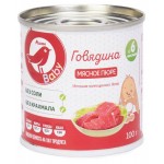 Пюре АШАН Красная птица Baby мясное говядина с 6 мес., 100 г (kastd)