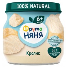 Пюре ФрутоНяня кролик с 6 мес., 80 г (kastd) в магазинах Ашан