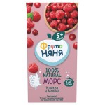 Морс ФрутоНяня клюква и малина с 5 месяцев, 200 мл (kastd)