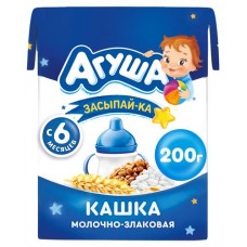Каша молочная Агуша злаковая Засыпай-ка 1,8%, 190 мл (kastd) в магазинах Ашан