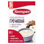 Каша молочная Semper Гречневая с черносливом и яблоком с 5 мес., 180 г (kastd)