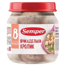 Пюре мясное Semper Фрикадельки из кролик с 8 мес., 100 г (kastd) в магазинах Ашан