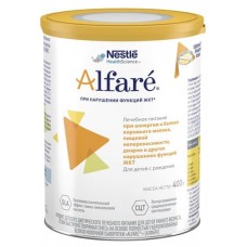Смесь безлактозная Alfare Gastro для детей с пищевой аллергией на коровий белок БЗМЖ, 400 г (kastd) в магазинах Ашан