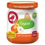 Пюре АШАН Красная птица груша с 4 мес., 100 г (kastd)