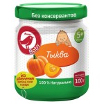 Пюре АШАН Красная птица тыква с 5 мес., 100 г (kastd)