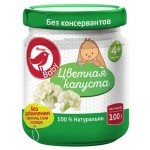 Пюре АШАН Красная птица цветная капуста с 4 мес., 100 г (kastd)