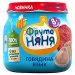 Пюре ФрутоНяня говядина язык с 8 мес., 80 г (kastd)