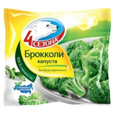 Брокколи 4 Сезона быстрозамороженные, 400 г (kastd) в магазинах Ашан