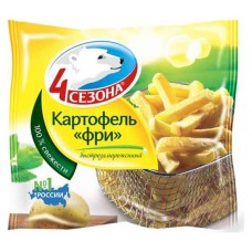 Картофель фри 4 Сезона замороженный, 450 г (kastd) в магазинах Ашан