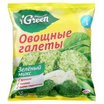 Галеты овощные Морозко Green зеленый микс замороженные, 300 г (kastd)