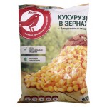 Кукуруза АШАН Красная птица в зернах замороженная, 400 г (kastd)
