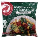 Смесь овощная АШАН Красная птица Бразильская с соусом замороженная, 400 г (kastd)