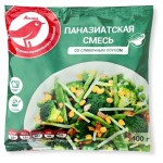 Смесь овощная АШАН Красная птица Паназиатская с соусом замороженная, 400 г (kastd)