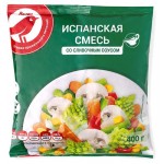 Смесь овощная АШАН Красная птица Испанская в соусе замороженная, 400 г (kastd)