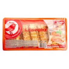 Блинчики АШАН Красная птица со сгущенкой, 480 г (kastd) в магазинах Ашан