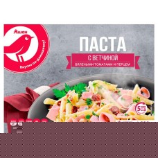 Паста АШАН Красная птица с ветчиной вялеными томатами и перцем, 300 г (kastd) в магазинах Ашан