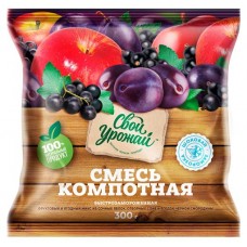 Смесь компотная Свой Урожай замороженная, 300 г (kastd) в магазинах Ашан