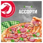 Пицца АШАН Красная птица Ассорти, 350 г (kastd)