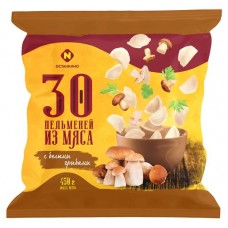 Пельмени Останкино с грибами, 450 г (kastd) в магазинах Ашан