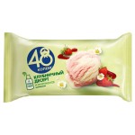 Мороженое 48 Копеек Клубничный Десерт БЗМЖ, 243 г (kastd)