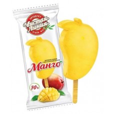 Мороженое пломбир Чистая Линия с пюре и кусочками манго БЗМЖ, 70 г (kastd) в магазинах Ашан