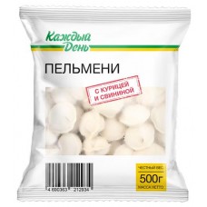 Пельмени Каждый день с курицей и свининой, 500 г (kastd) в магазинах Ашан