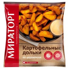 Картофельные дольки Мираторг по-деревенски, 400 г (kastd) в магазинах Ашан