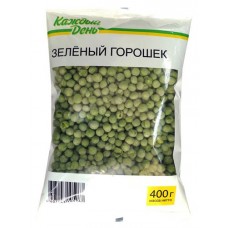Горошек зеленый Каждый день замороженный, 400 г (kastd) в магазинах Ашан