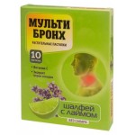 БАД. Мультибронх растительные пастилки без сахара Шалфей и лайм, Ė10 (kastd)