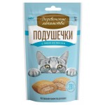 Лакомство для кошек Деревенские лакомства Подушечки с пюре из лосося, 30 г (kastd)
