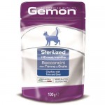 Корм для кошек Gemon Cat Pouch Sterilised тунец и дори, 100 г (kastd)