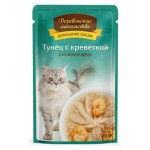 Корм для кошек Деревенские лакомства тунец с креветками, 70 г (kastd)