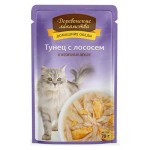 Корм для кошек Деревенские лакомства тунец с лососем, 70 г (kastd)