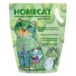 Наполнитель для кошачьих туалетов HOMECAT Силикагелевый с ароматом яблока, 3,8 л (kastd)