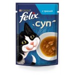 Влажный корм для кошек Felix с треской в соусе, 48 г (kastd)