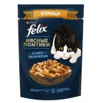 Влажный корм для кошек Felix с курицей в соусе, 75 г (kastd)