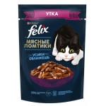 Влажный корм для кошек Felix с уткой в соусе, 75 г (kastd)